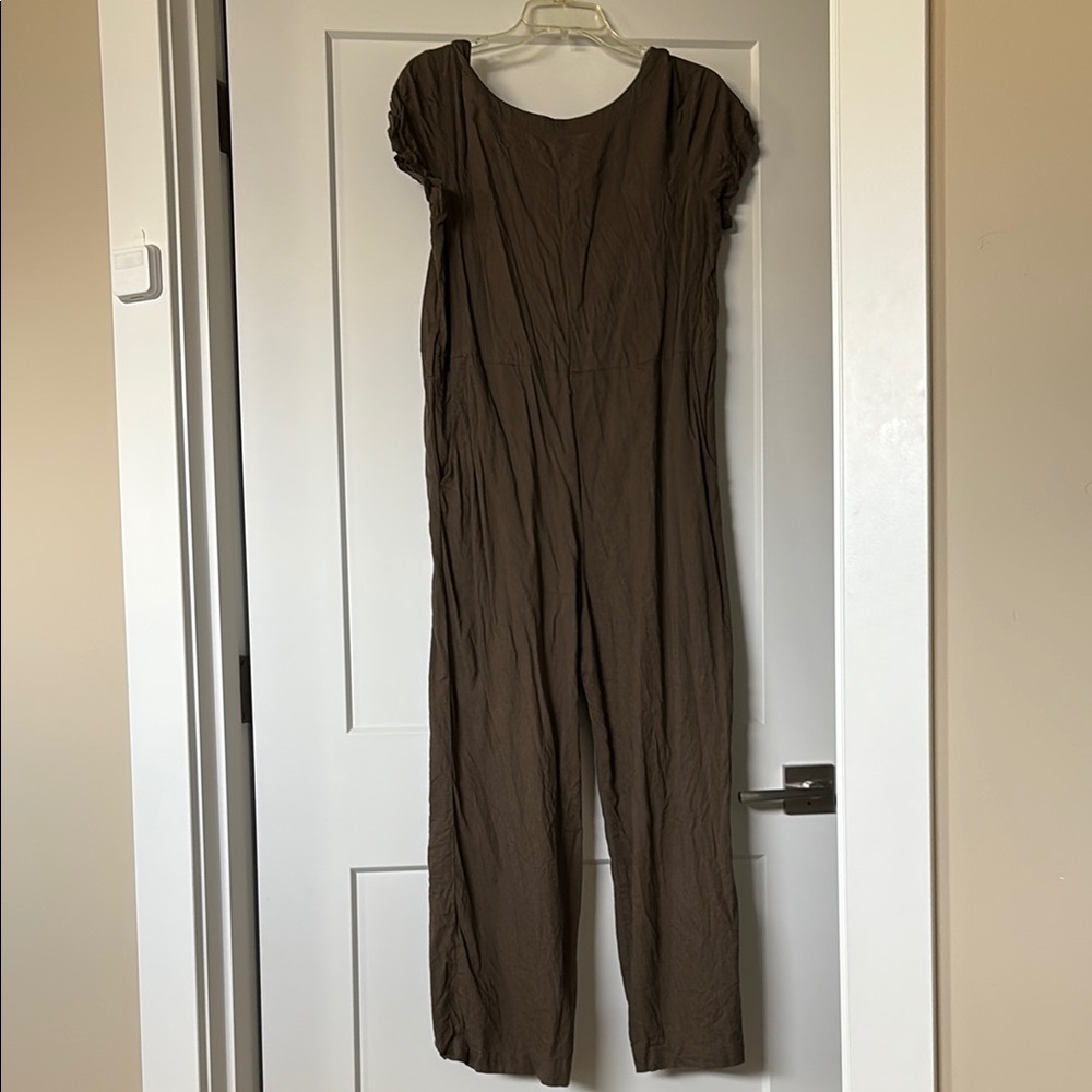 Pendleton   Green Jumpsuit with Wide-Leg Design